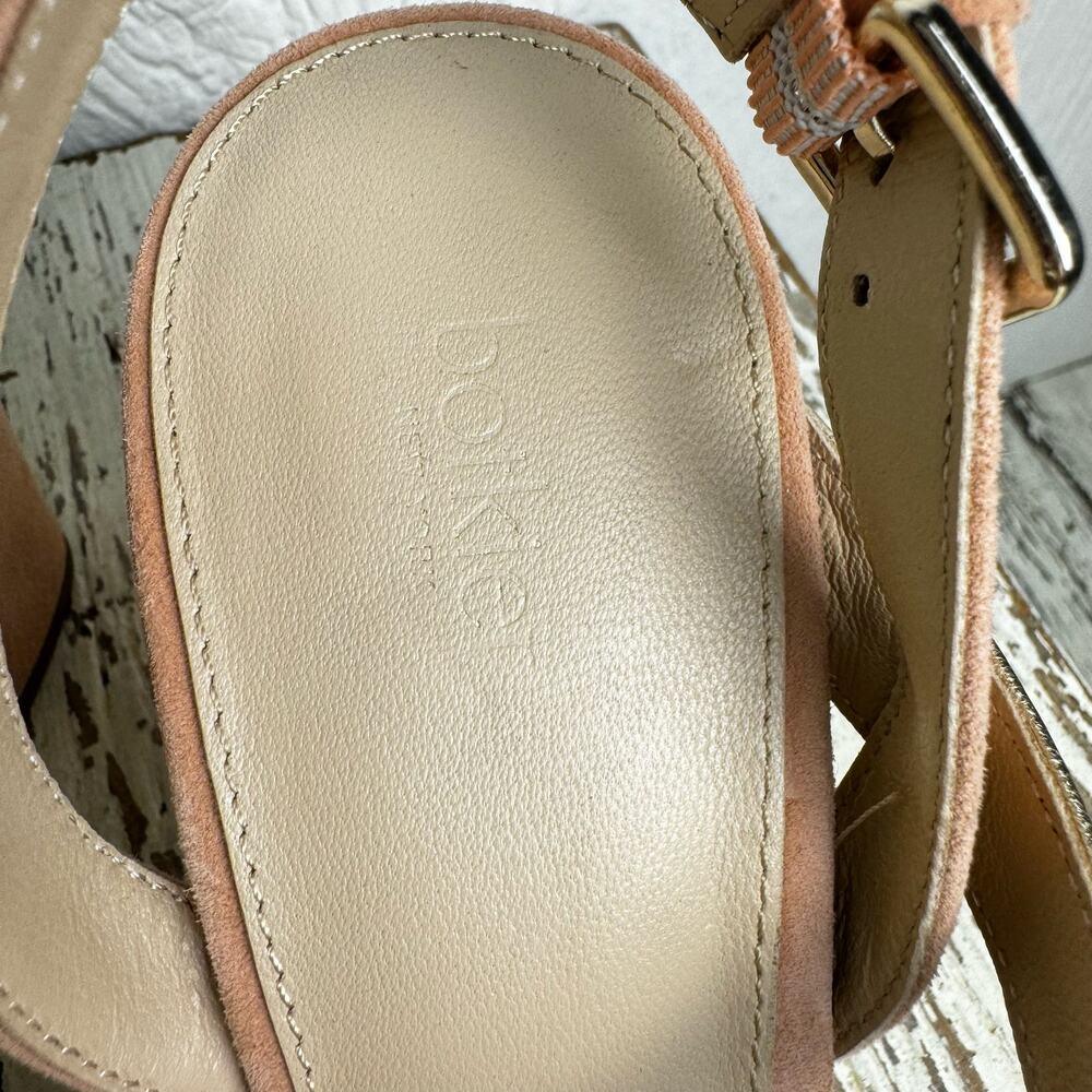 Botkier New York Sera Pump Block Heel Sandals Leather Strappy Size 7M - Picture 3 of 10